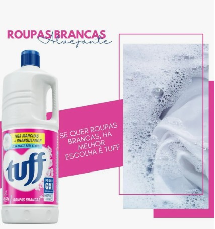 Alvejante Sem Cloro Tuff Roupas Brancas - 2L