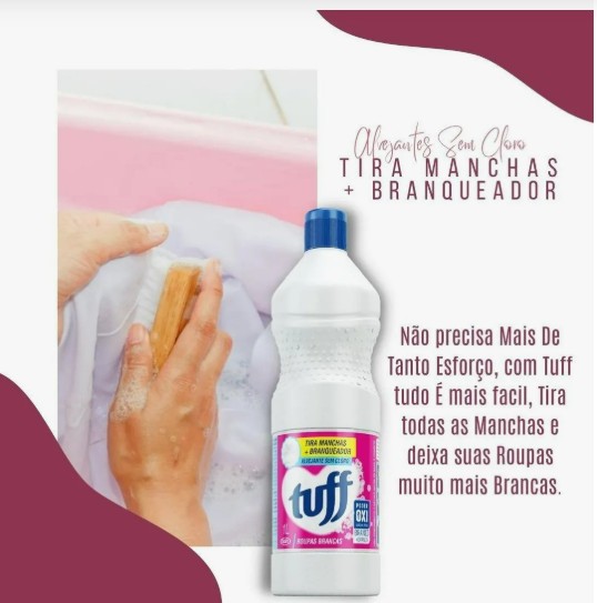 Alvejante Sem Cloro Tuff Roupas Brancas - 1L